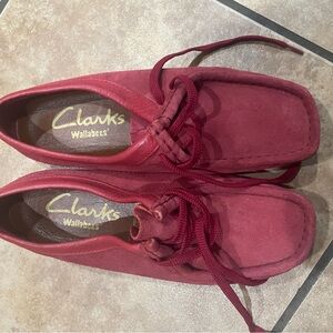 Clarks Women's Burgundy Moccasins
